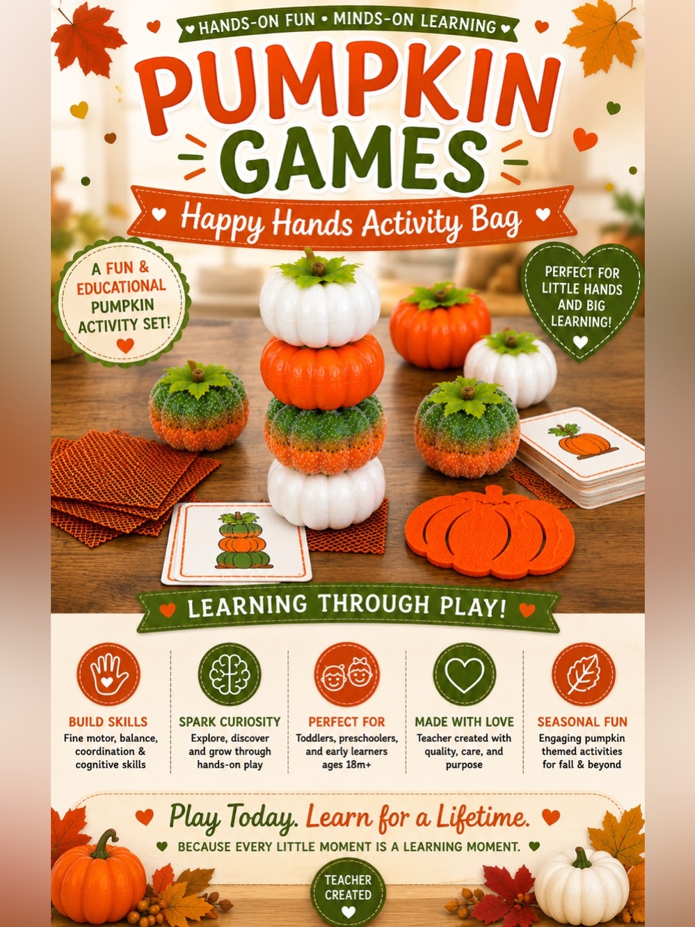 Pumpkin Games Happy Hands Activity Bag